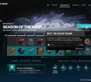 Destiny 2: You can now buy all Season Pass levels at the start of the season