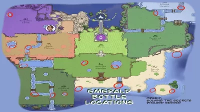 Emerald Bottles Locations In Disney Dreamlight Valley