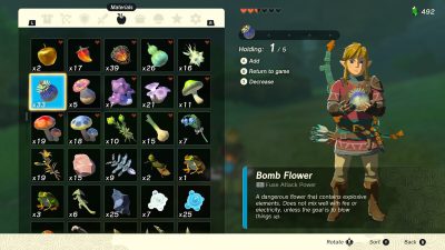 Zelda Tears Of The Kingdom Best Arrow Attachments Bomb Flower