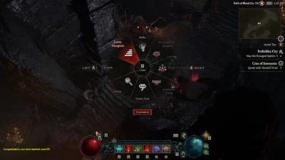 Diablo 4 Player Using Leave Dungeon To Leave