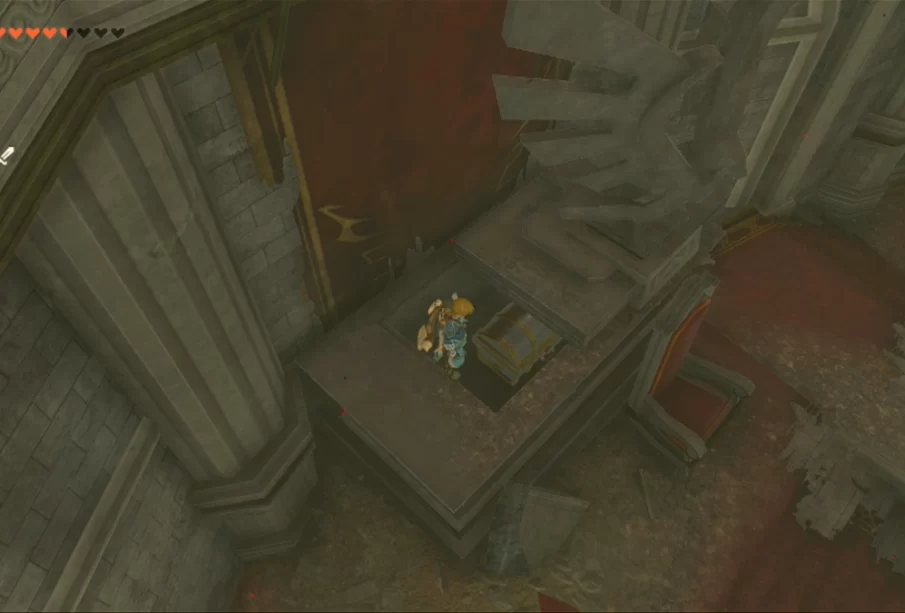 Totk Hyrule Castle Throne Room Compartment With Champions Leathers