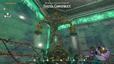 Totk Spirit Temple Boss Seized Construct Second Round